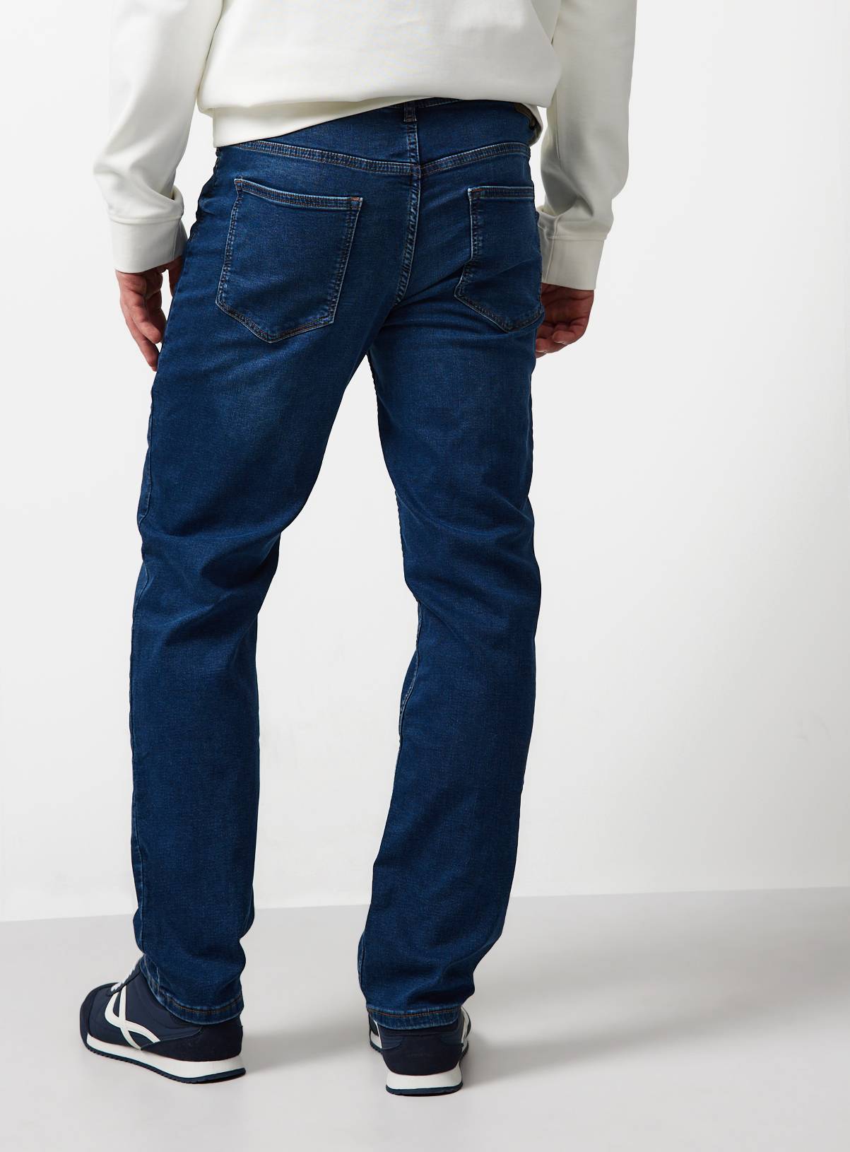Dark Denim Ultimate Comfort Straight Leg Jeans 34R - Image 5